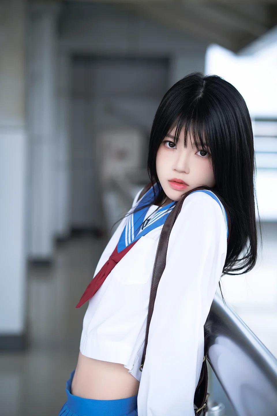 桜桃喵 - 地铁JK [33P-304MB] tg@simisebaisi 【丝足阁】025.webp